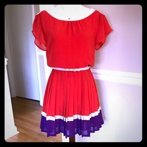 I Love H81 (F21) Bright Pleated Dress